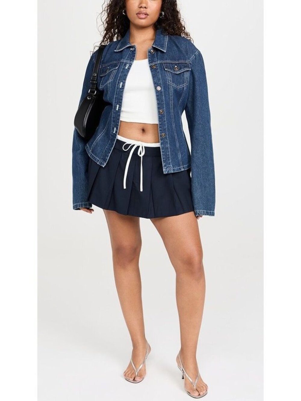 LIONESS Dynasty Mini Skort in Navy Small Womens Shorts Skirt - Picture 13 of 16
